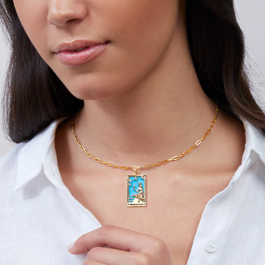 Collana Tarocchi Regina di Coppe
