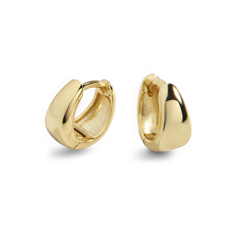 Teardrop Huggie Hoop Earrings — Vanny Jewels