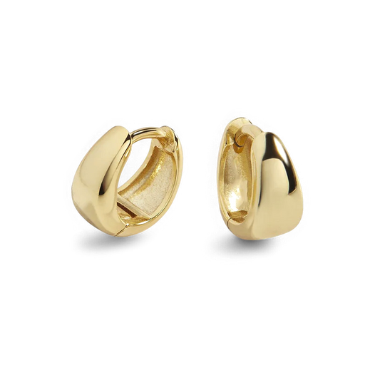 Teardrop Huggie Hoop Earrings — Vanny Jewels