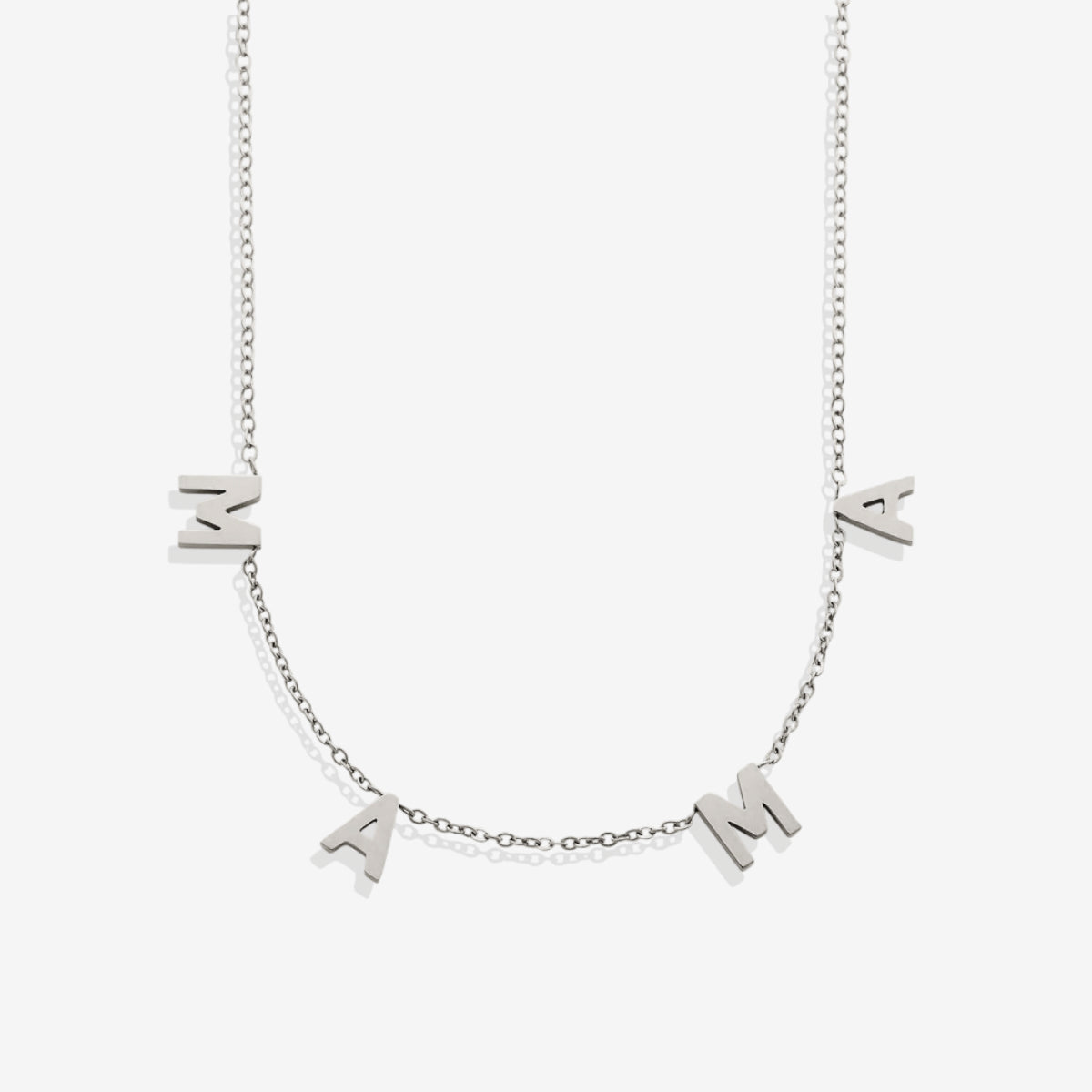 The MAMA Letter Necklace in 925 sterling silver
