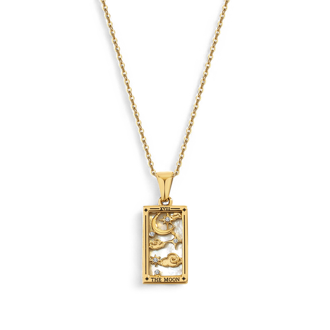 The Moon Tarot Necklace — Vanny Jewels