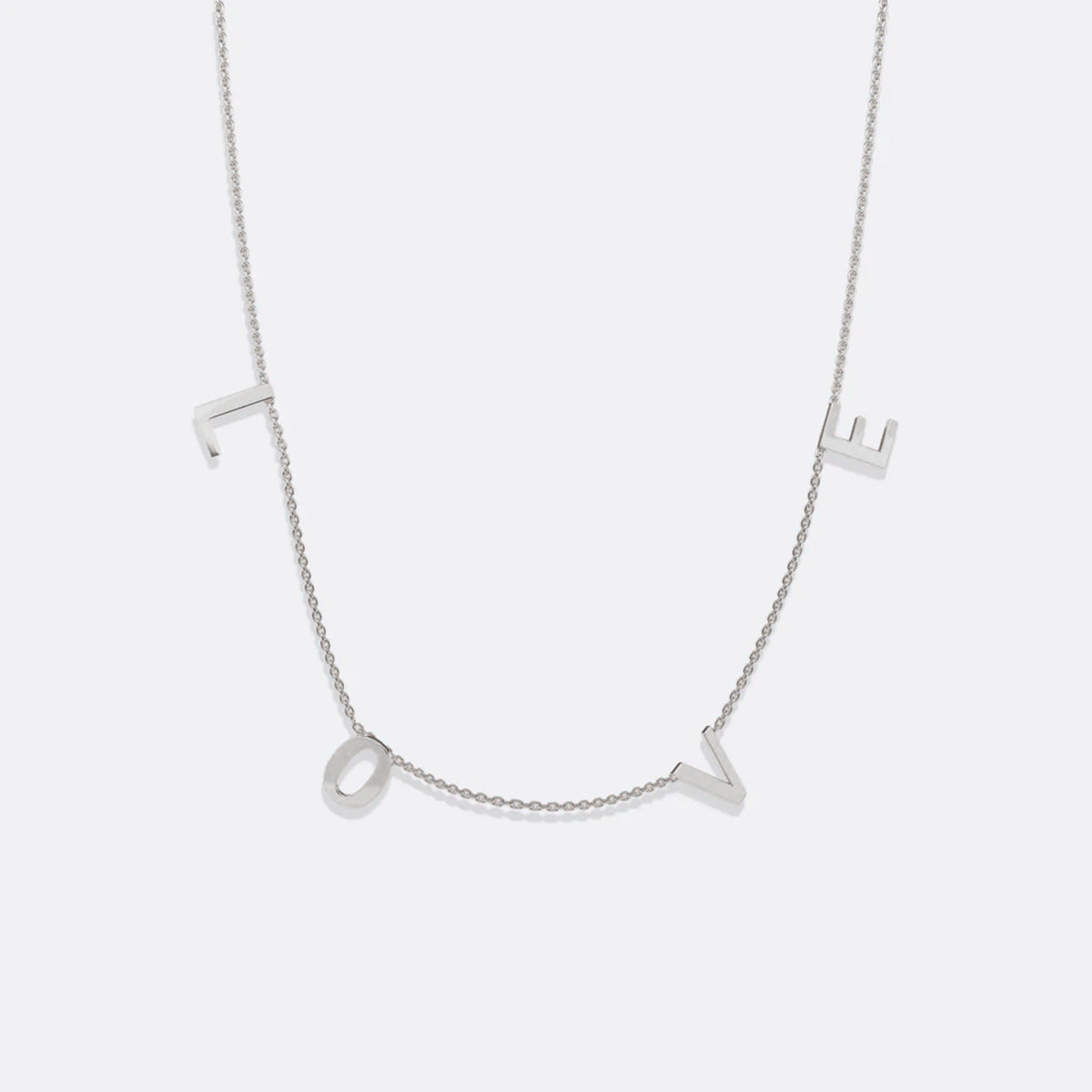 The LOVE Letter Necklace in 925 sterling silver