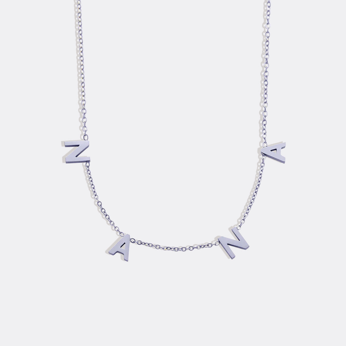 The NANA Letter Necklace in 925 sterling silver