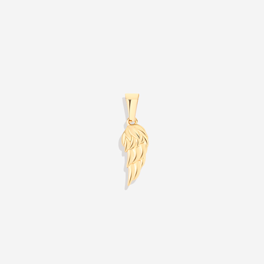 The Wing Pendant Necklace in gold tone