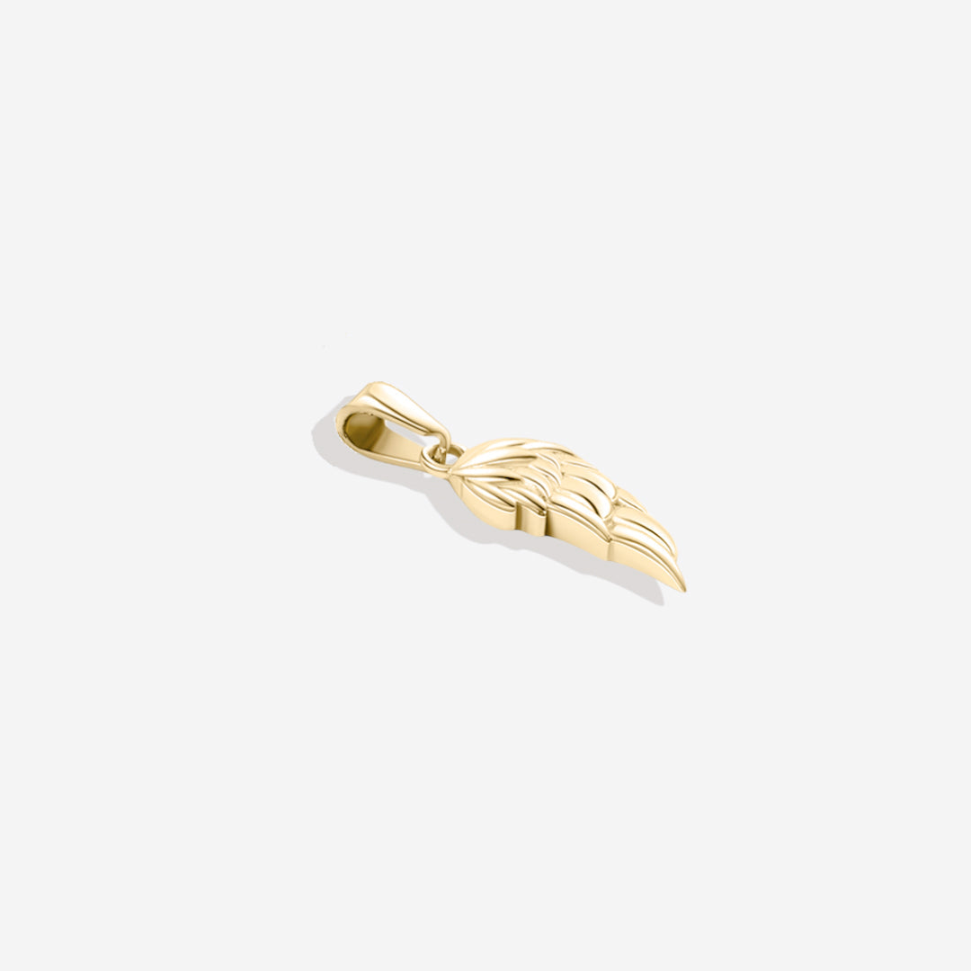 The Wing Pendant Necklace in gold tone