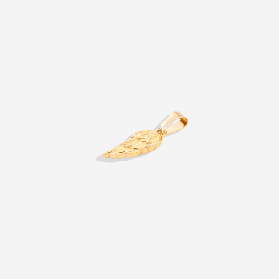 The Wing Pendant Necklace in gold tone
