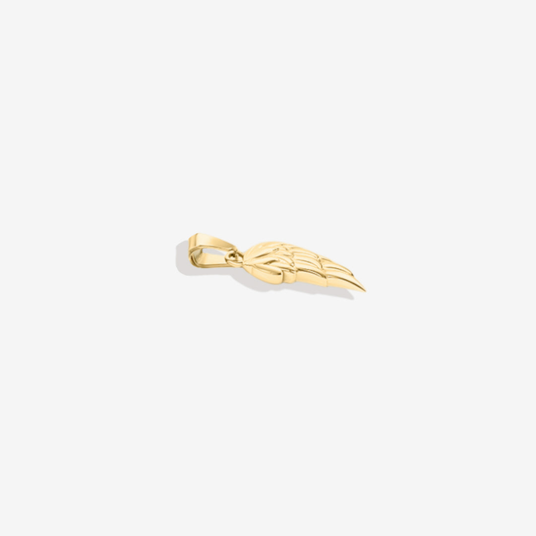 The Wing Pendant Necklace in gold tone