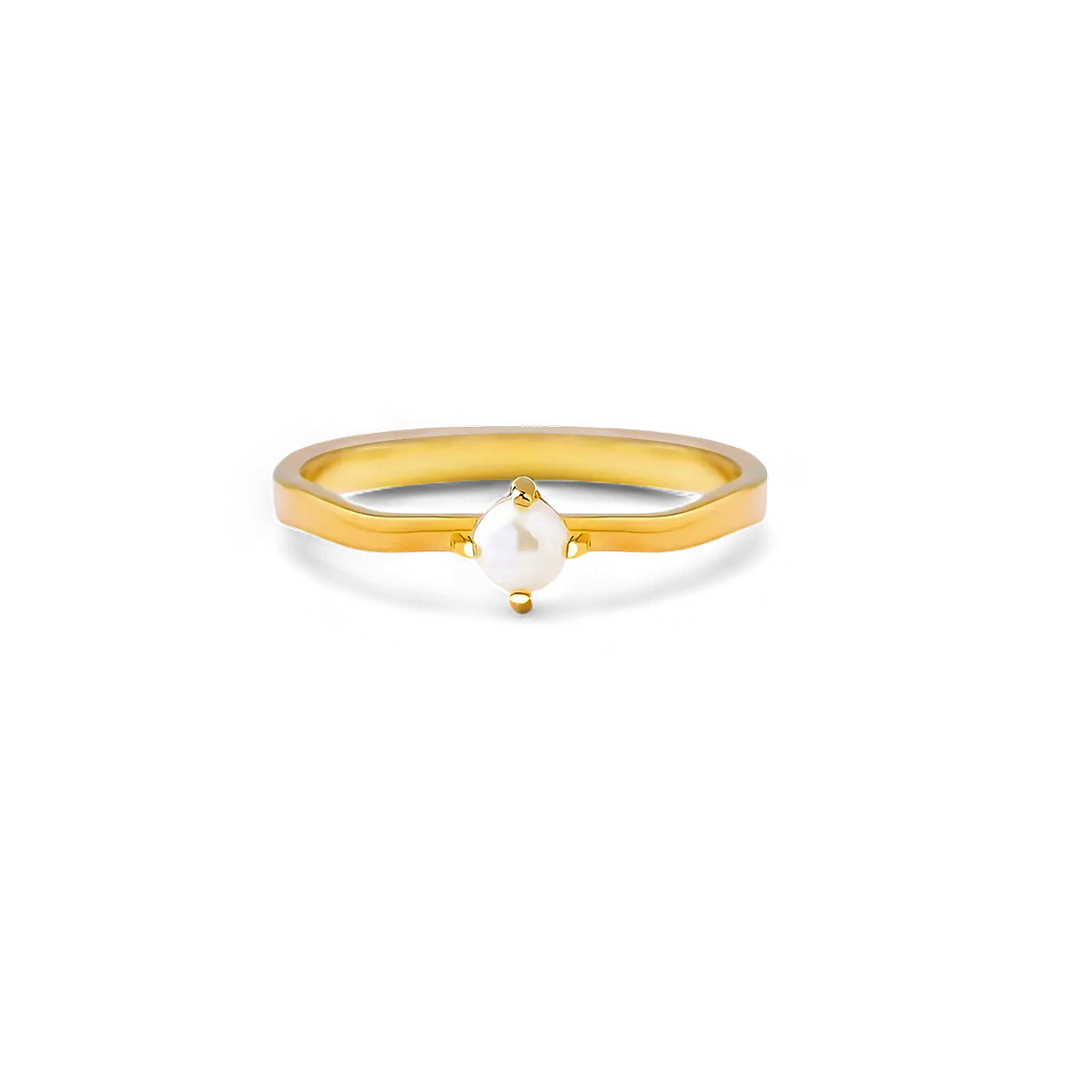 Timeless Pearl Ring in 925 Sterling Silver — Vanny Jewels