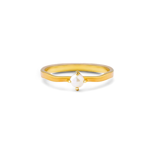 Timeless Pearl Ring in 925 Sterling Silver — Vanny Jewels