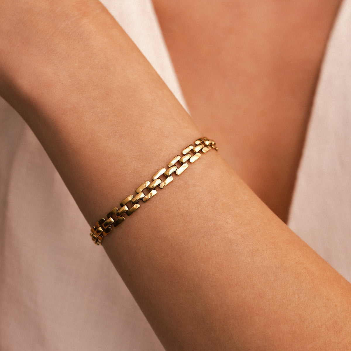 Bracciale a catena con orologio
