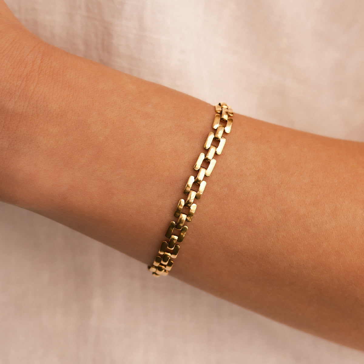 Bracciale a catena con orologio