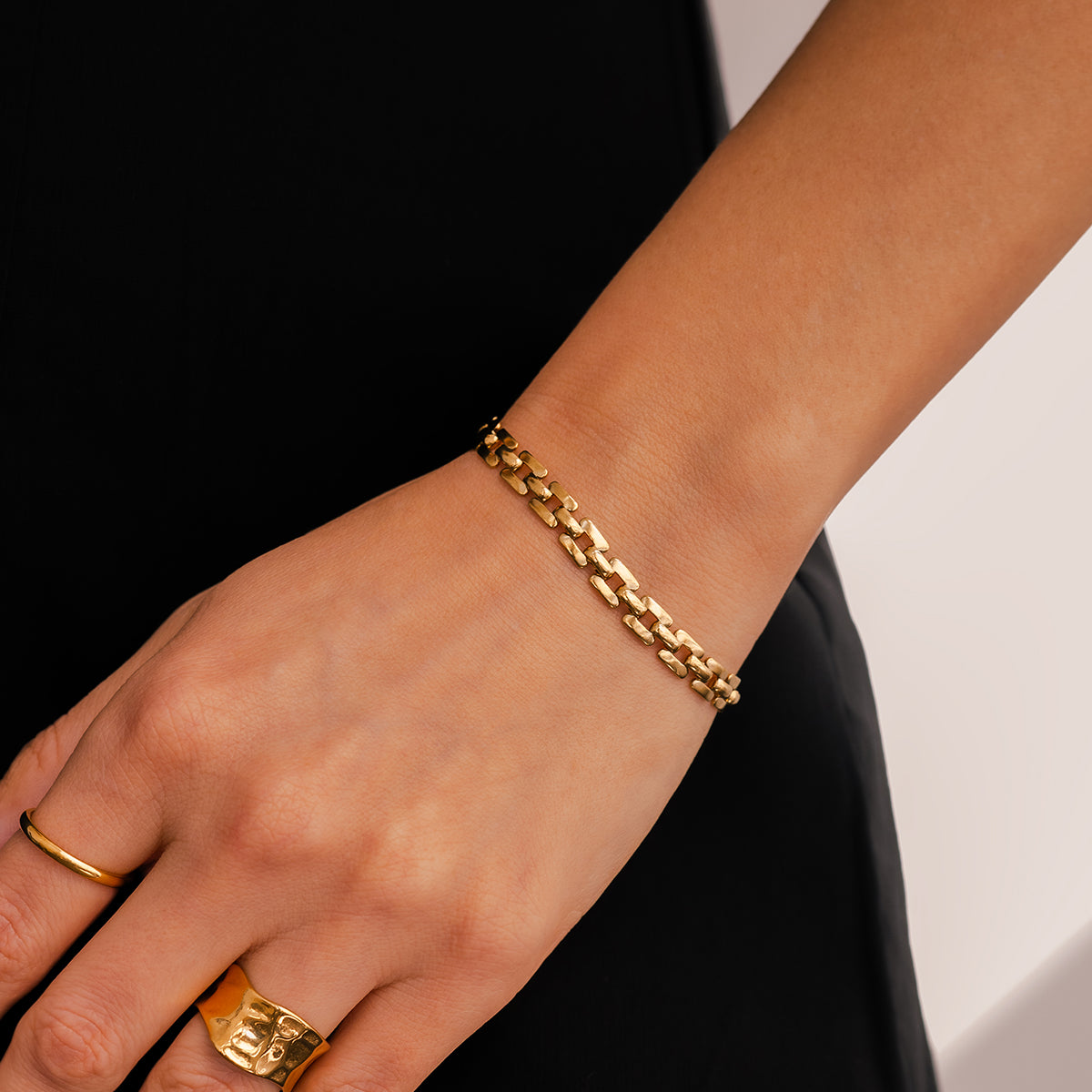 Bracciale a catena con orologio