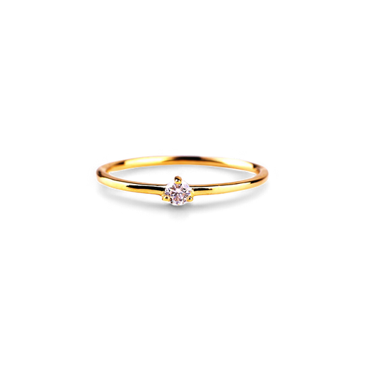Tiny Diamond Ring in 925 Sterling Silver — Vanny Jewels