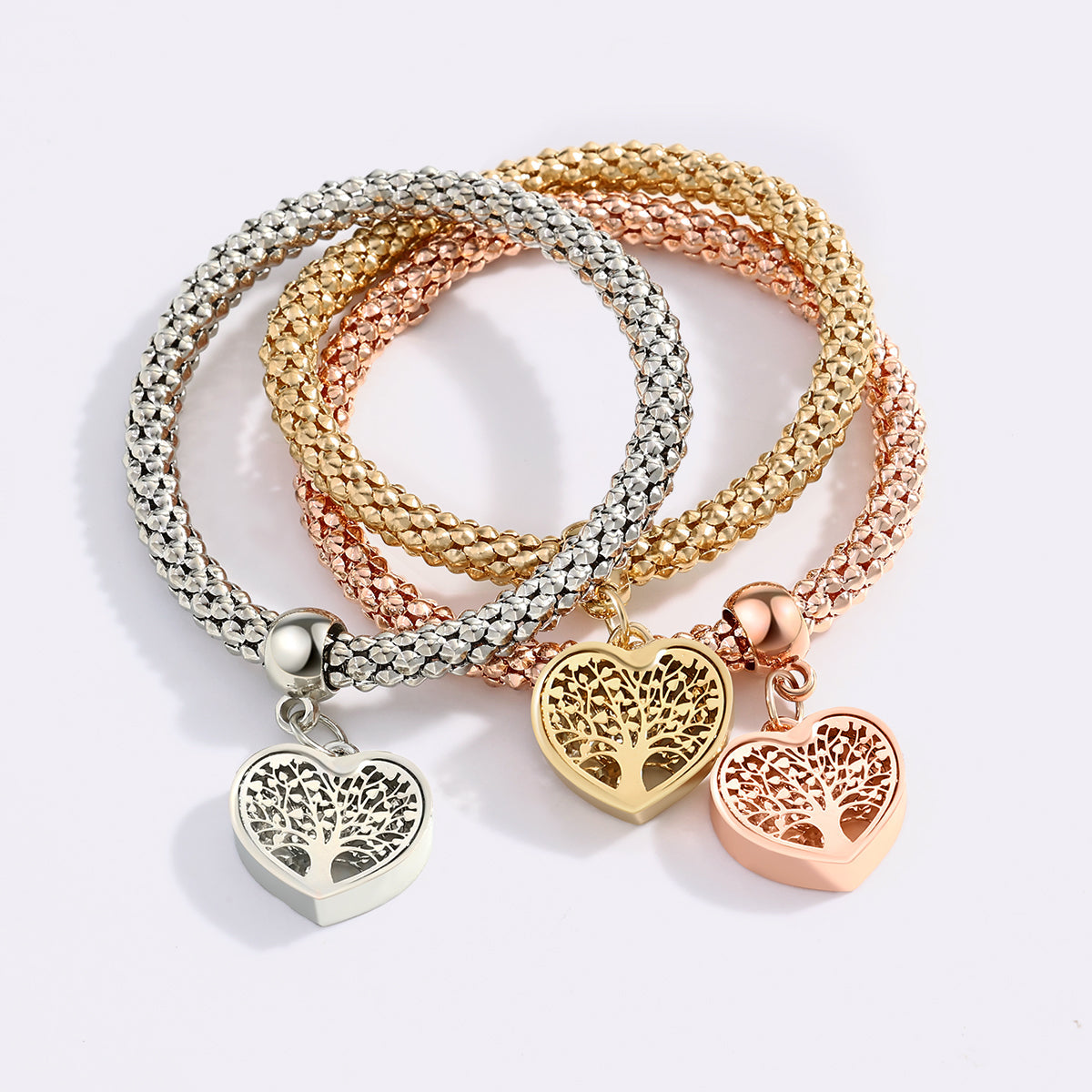 Albero della Vita - Bracciale con ciondolo a cuore in edizione limitata