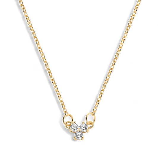 Trinity Diamond Pendant Necklace — Vanny Jewels