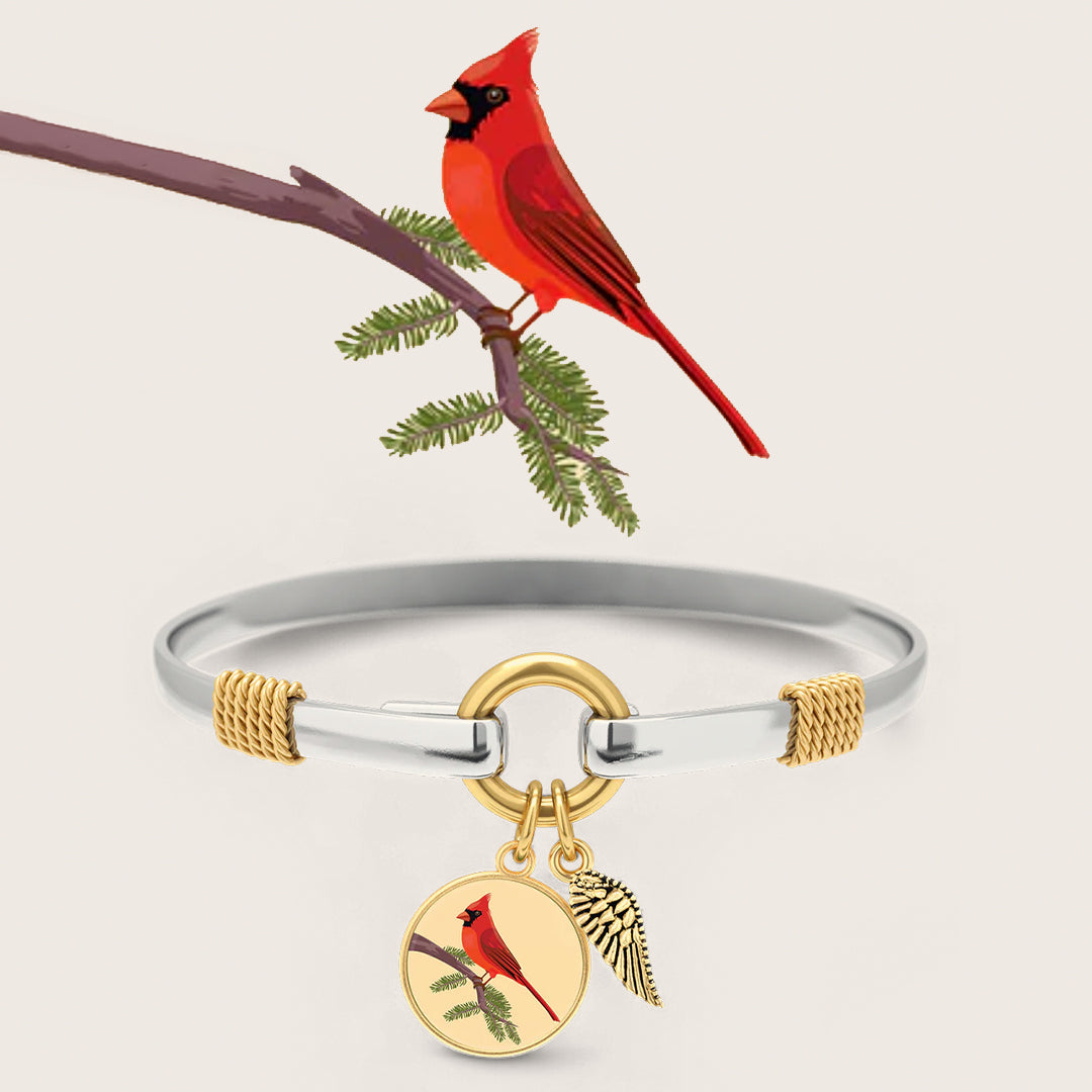 Cardinal - Two-Tone Custom Charm Bracelet in Gold Plated — Vanny Jewels
