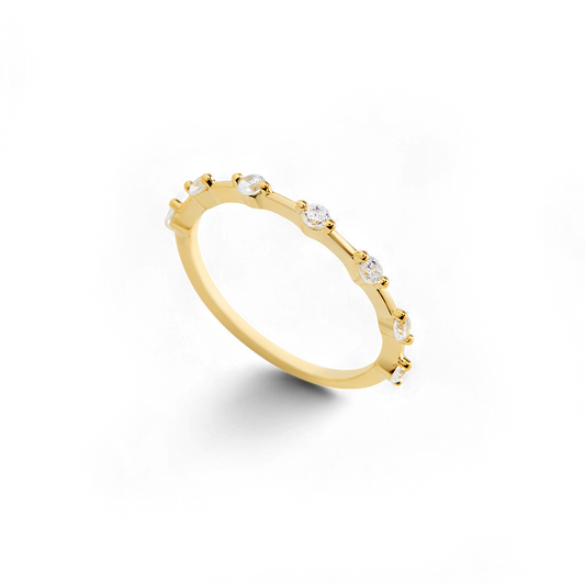 Ultra Thin Floating Eternity Ring in 925 Sterling Silver — Vanny Jewels