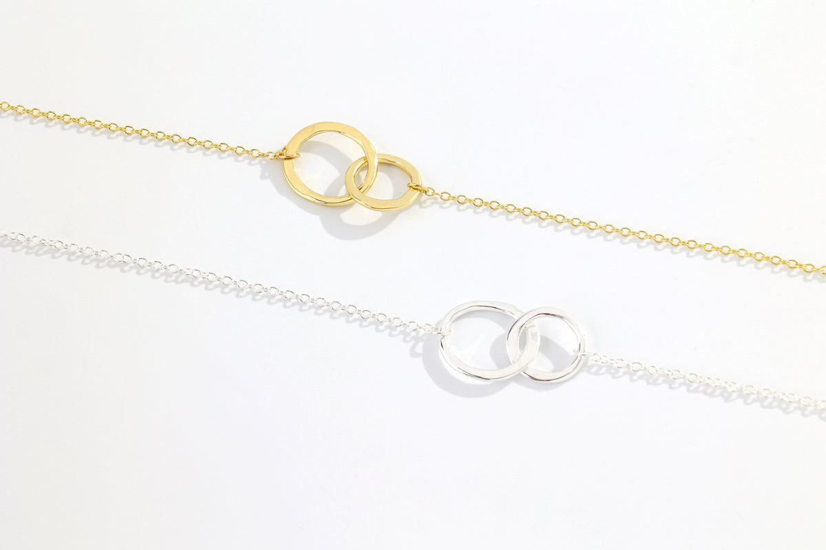 Unity Links Necklace, flat lay detail