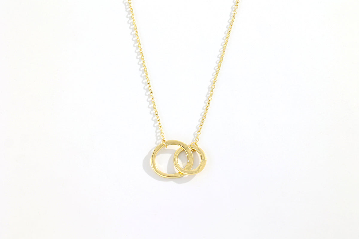 Unity Links Necklace in gold tone