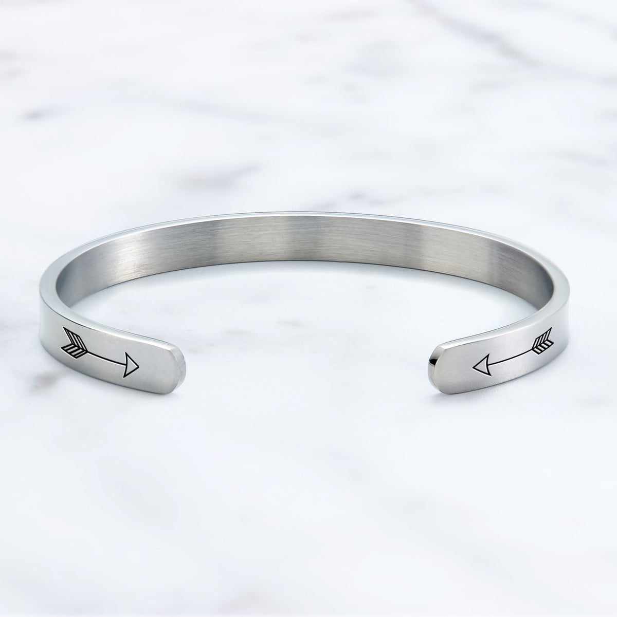 Mama Bear & Her Baby Bears Engraved Cuff Bracelet in 925 sterling silver