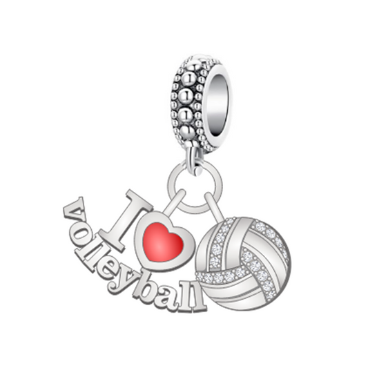Volleyball Charm in 925 Sterling Silver — Vanny Jewels