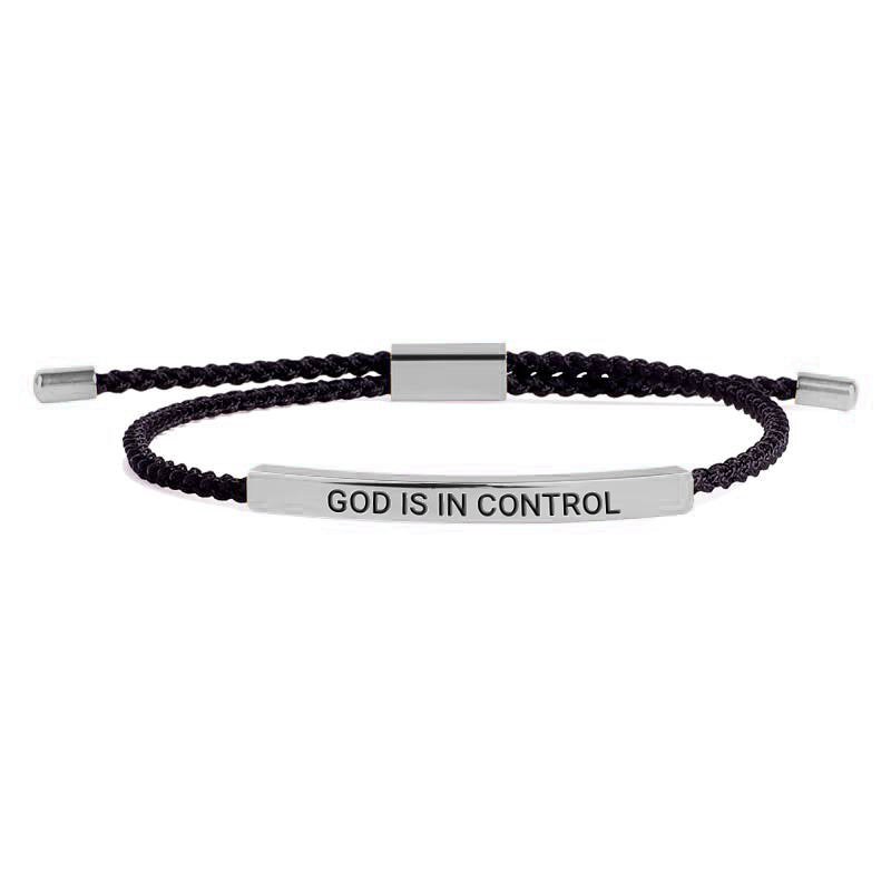 God Is In Control Inspire Bracelet in 925 sterling silver