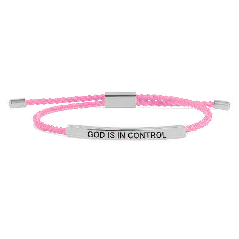 God Is In Control Inspire Bracelet in 925 sterling silver