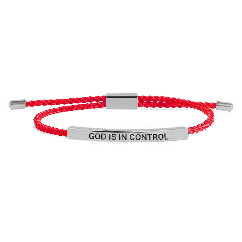 God Is In Control Inspire Bracelet in 925 sterling silver