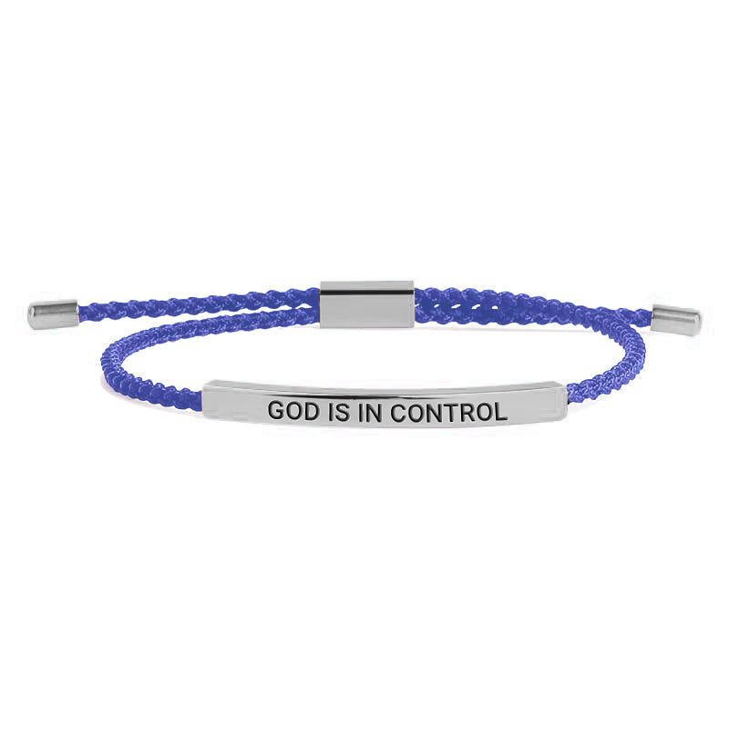 God Is In Control Inspire Bracelet in 925 sterling silver