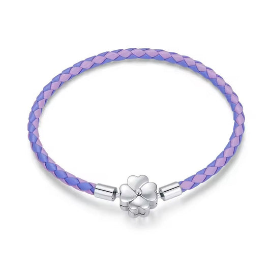 Maresias Clover Purple Bracelet in 925 Sterling Silver — Vanny Jewels