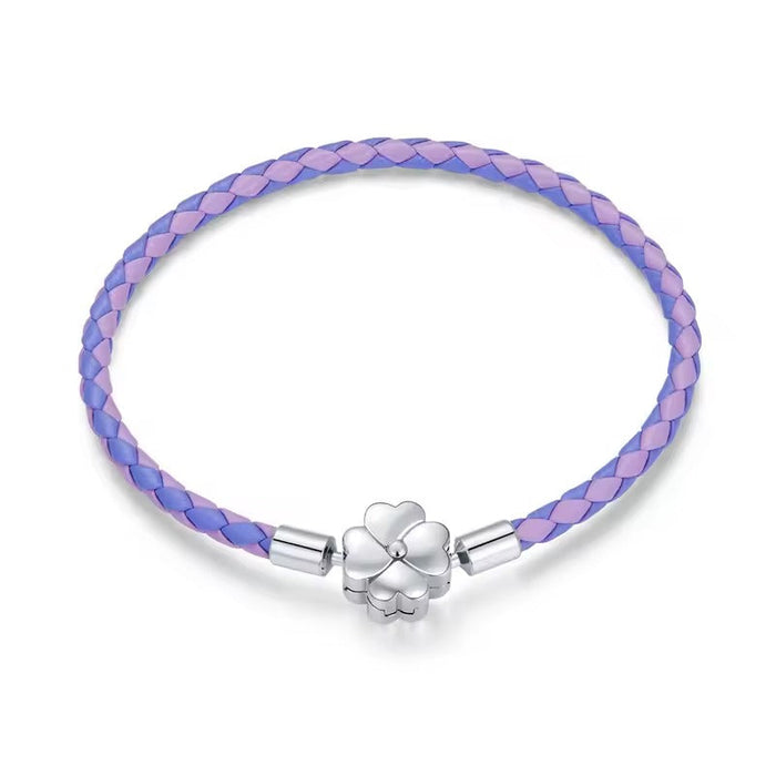 Maresias Clover Purple Bracelet in 925 Sterling Silver — Vanny Jewels