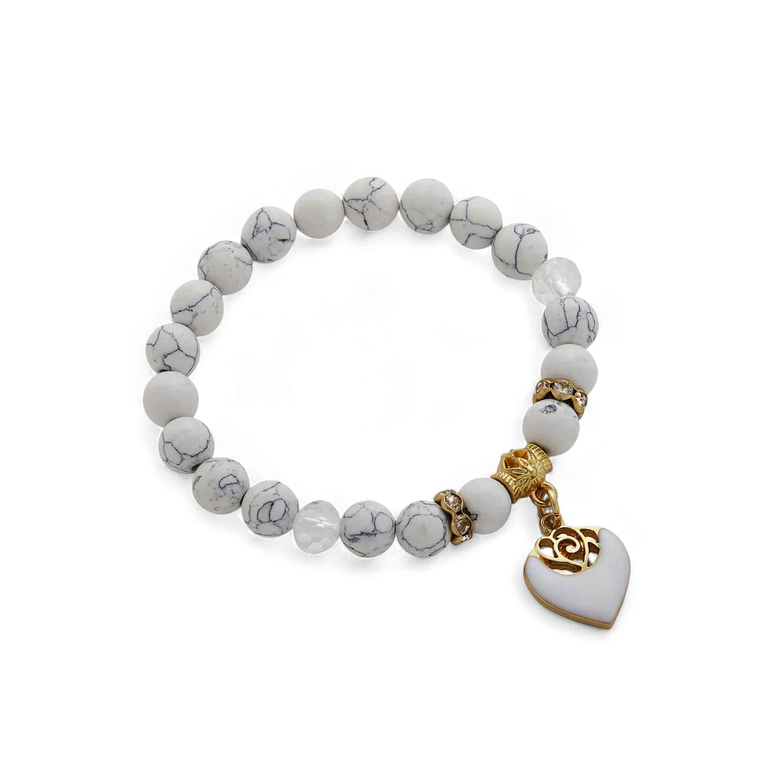 White Beaded Bracelet — Vanny Jewels