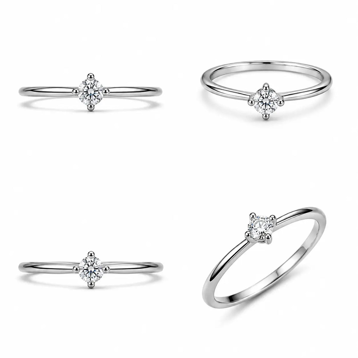 Romma Solitaire Ring in 925 sterling silver