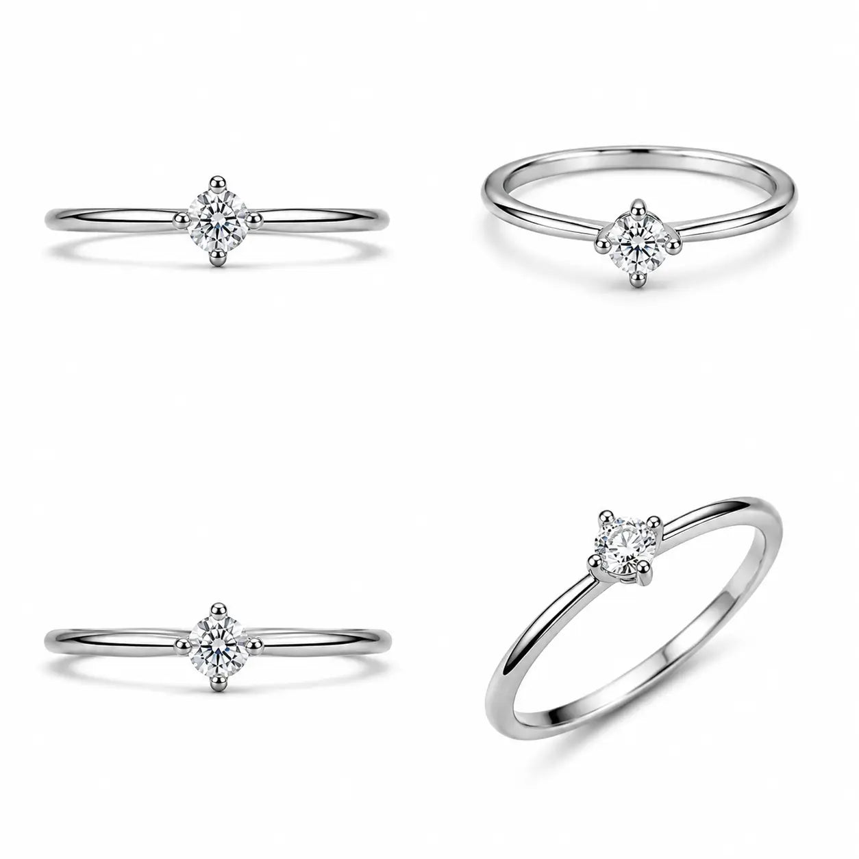 Romma Solitaire Ring in 925 sterling silver