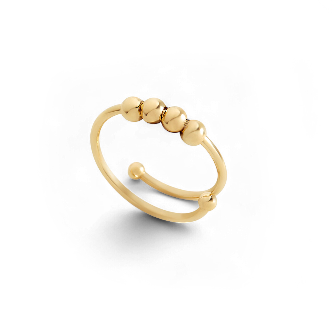 Adjustable Beaded Fidget Ring — Vanny Jewels