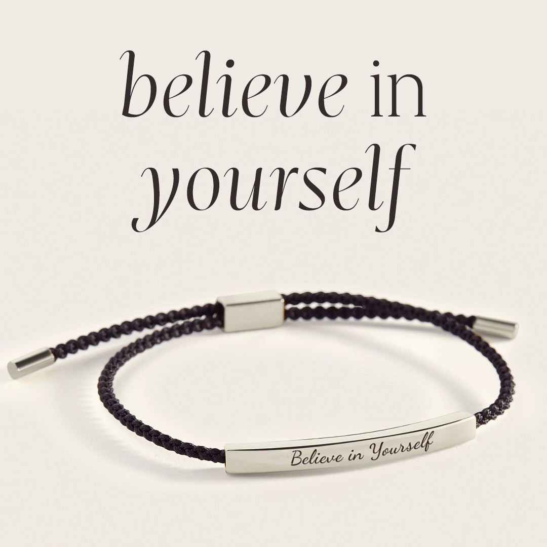 Believe in Yourself Inspire Bracelet in 925 Sterling Silver — Vanny Jewels