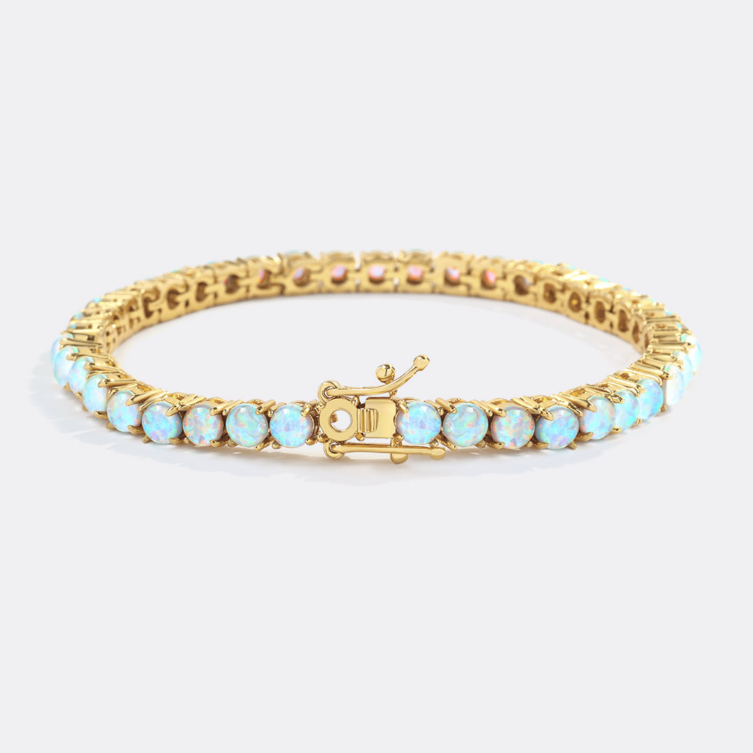 Bracciale Tennis con Opale Blu