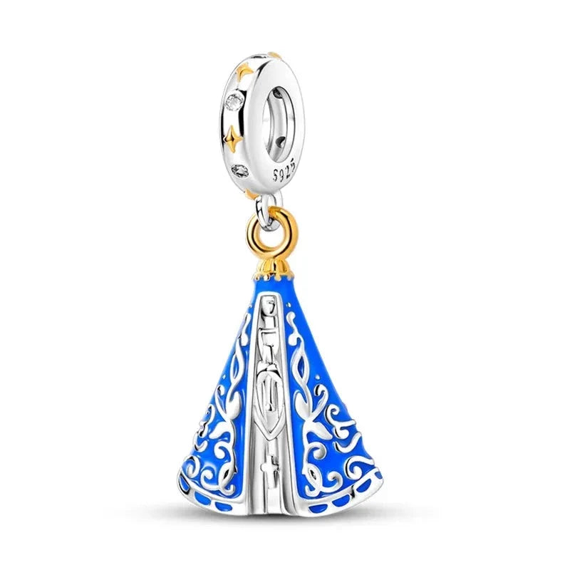 Our Lady Blue Charm in 925 Sterling Silver — Vanny Jewels