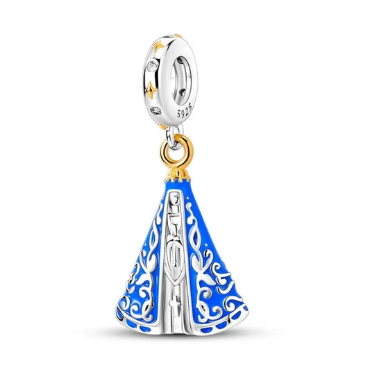 Our Lady Blue Charm in 925 Sterling Silver — Vanny Jewels