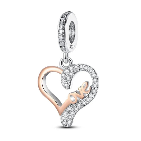 Love Rose Charm in 925 Sterling Silver — Vanny Jewels