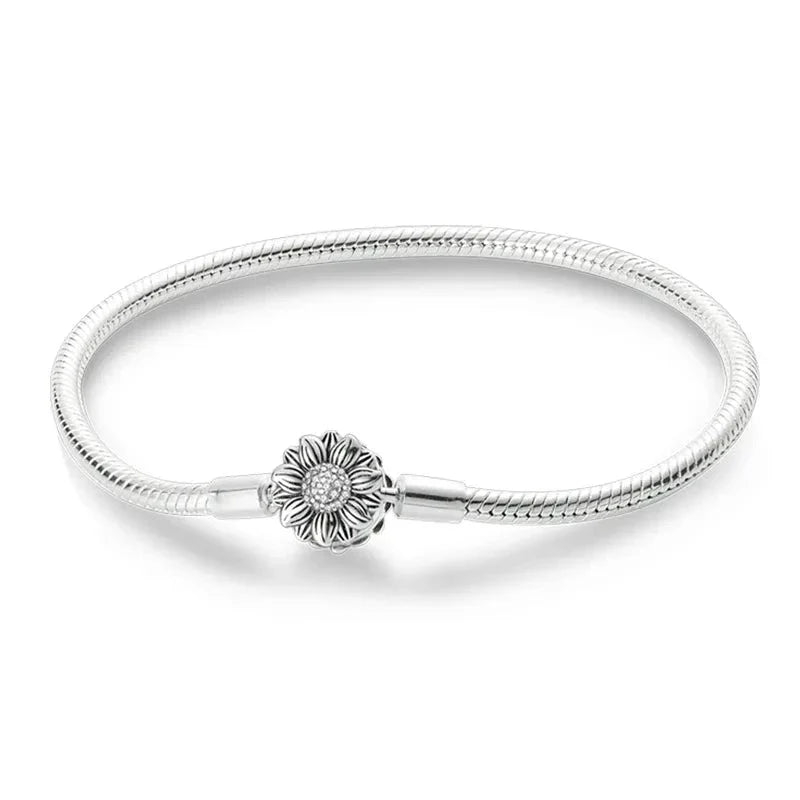Sunflower Bracelet in 925 Sterling Silver — Vanny Jewels