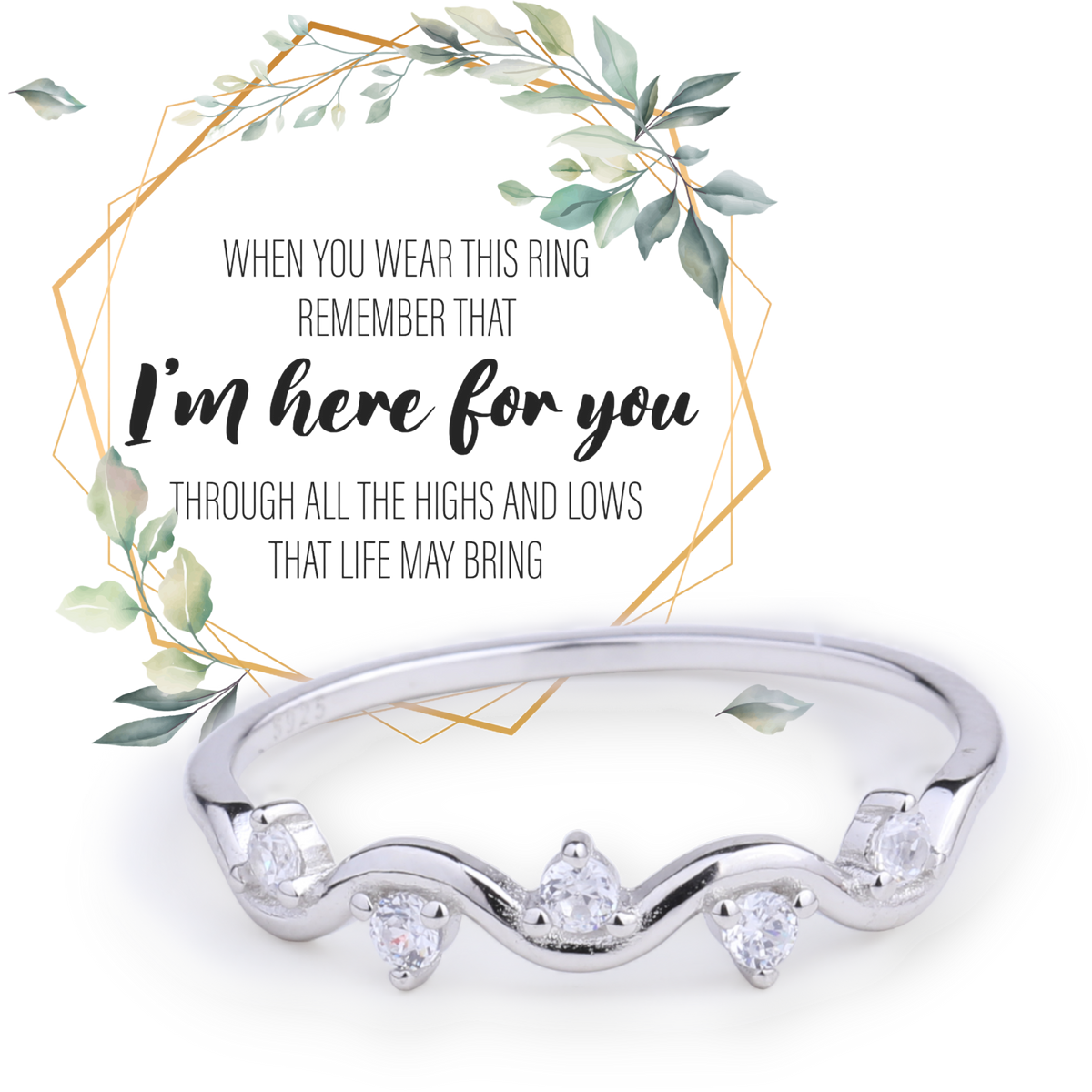 Highs And Lows Wave Ring — Vanny Jewels