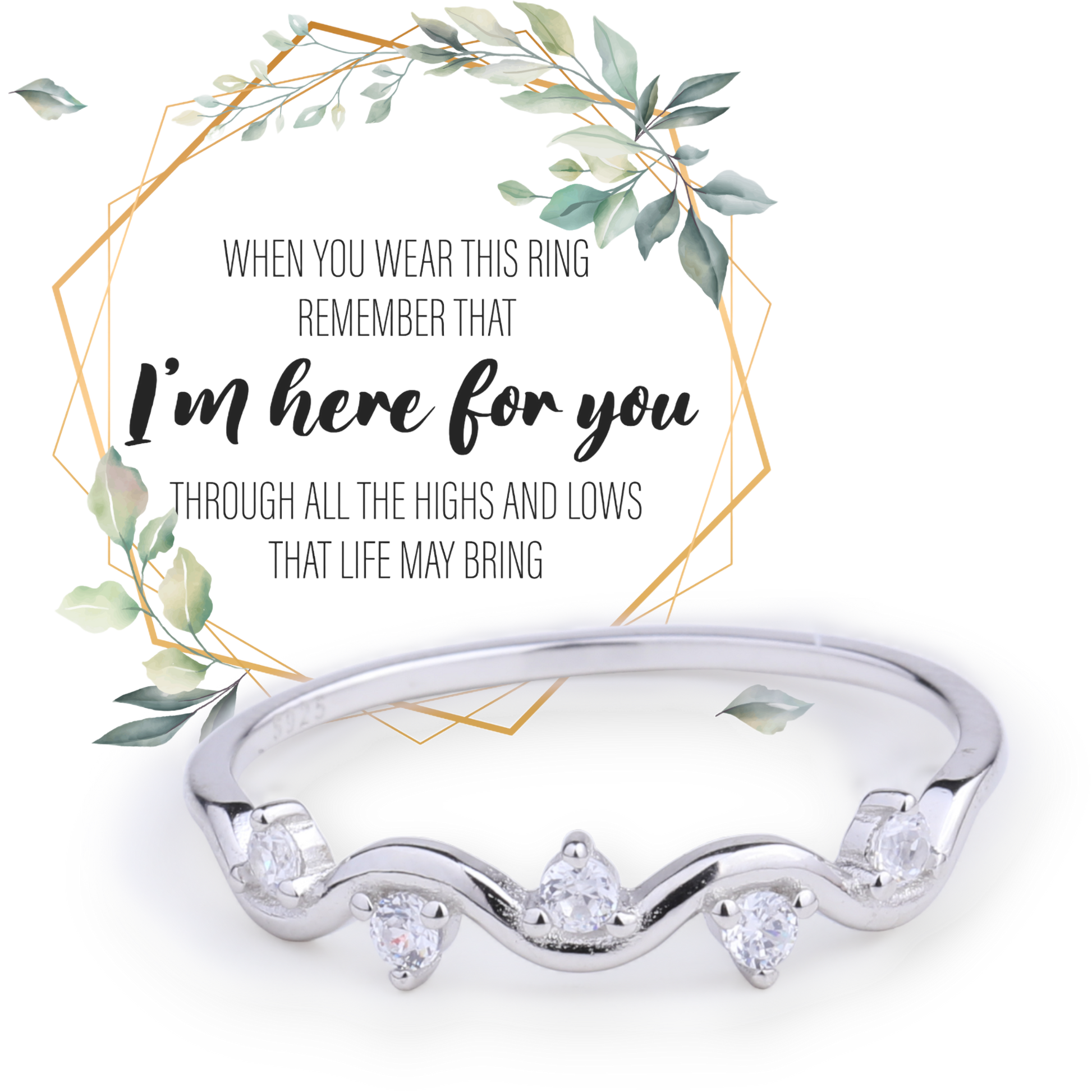Highs And Lows Wave Ring — Vanny Jewels