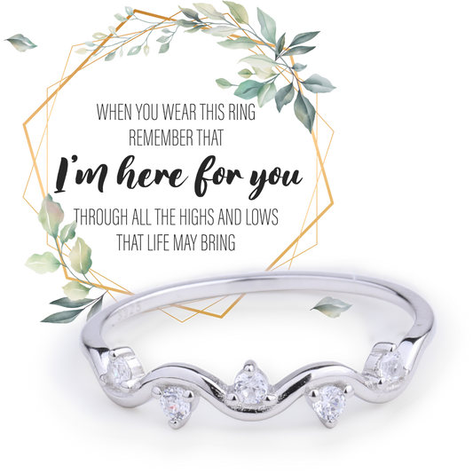 Highs And Lows Wave Ring — Vanny Jewels