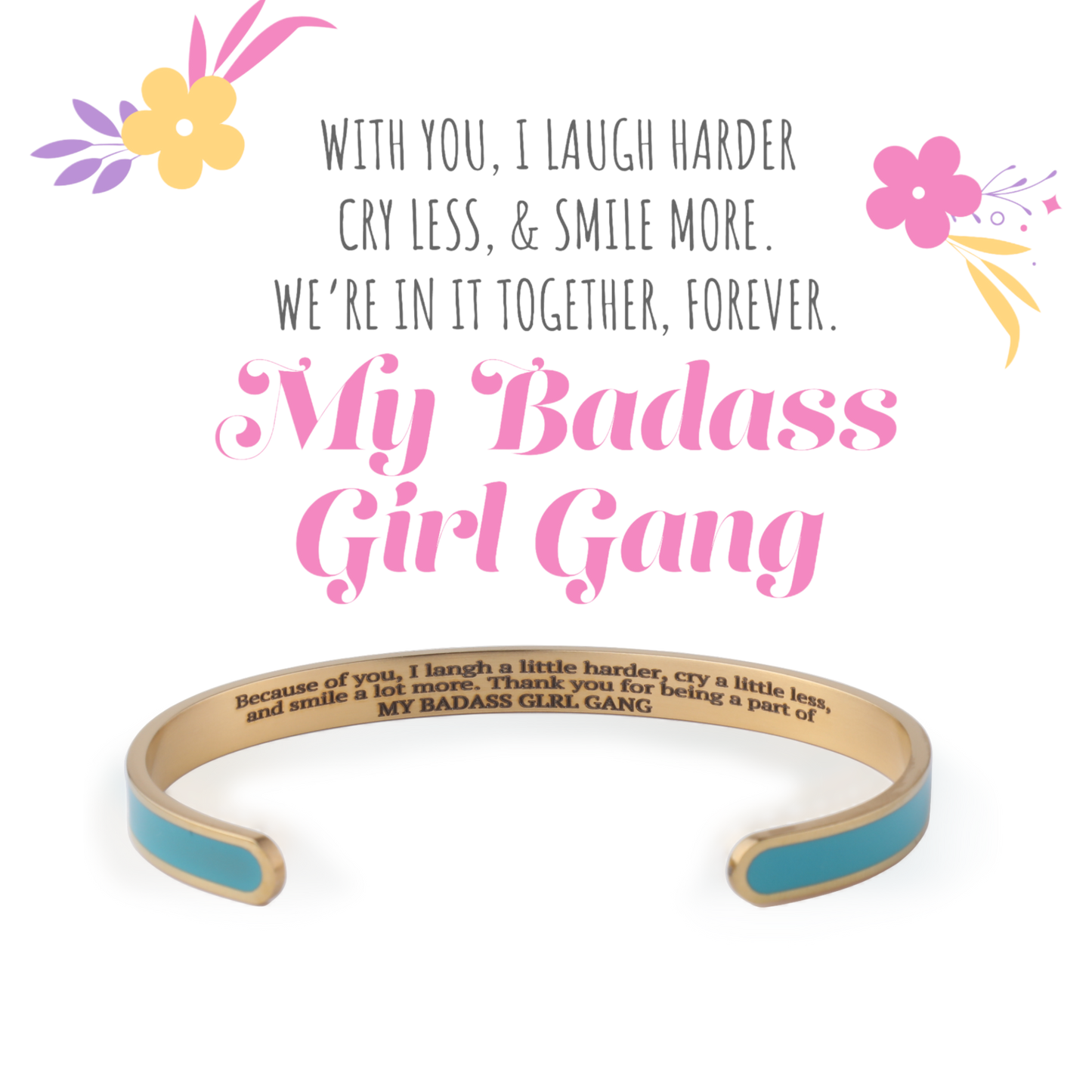 My Badass Girl Gang Multiple Color Bangle bracelet — Vanny Jewels
