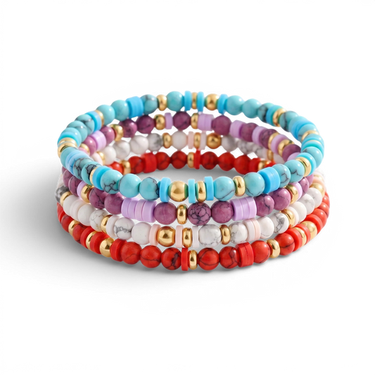 Stacking Birthstone Beaded Bracelet — Vanny Jewels