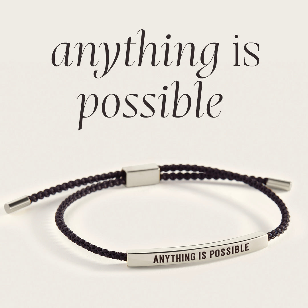 Anything Is Possible Inspire Bracelet in 925 Sterling Silver — Vanny Jewels