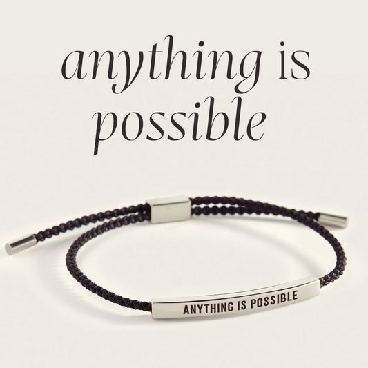 Anything Is Possible Inspire Bracelet in 925 Sterling Silver — Vanny Jewels