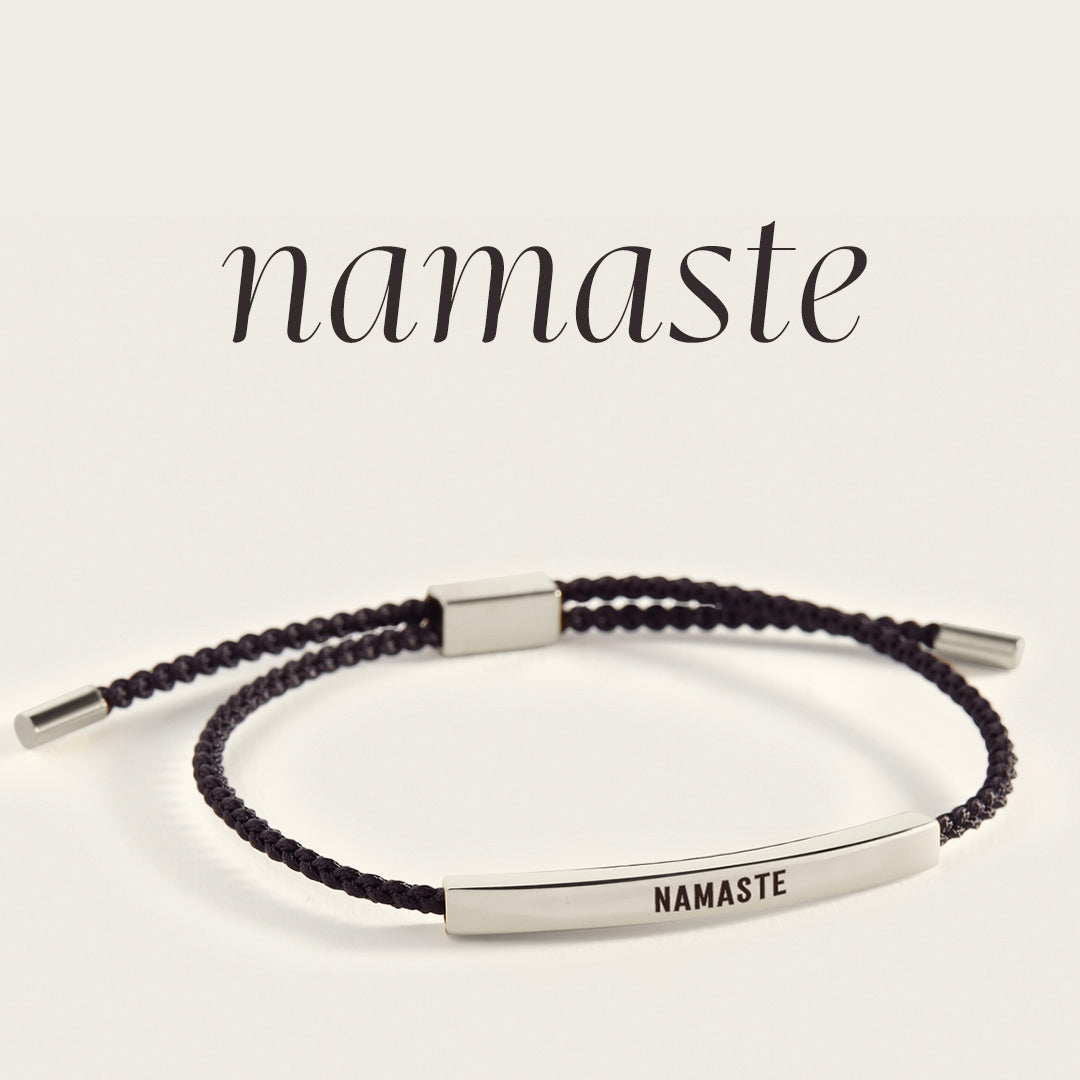 Namaste Inspire Bracelet in 925 Sterling Silver — Vanny Jewels