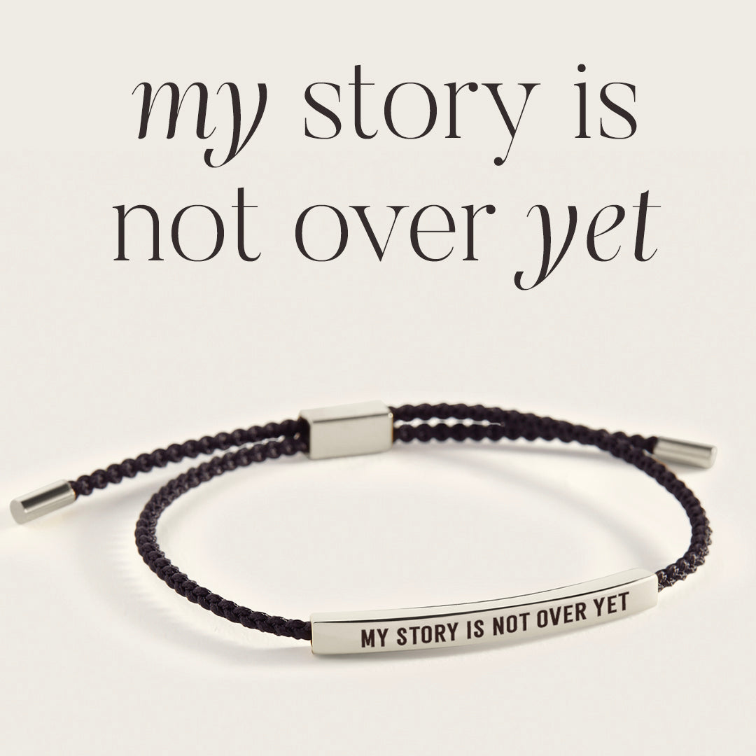 My Story Is Not Over Yet Inspire Bracelet in 925 Sterling Silver — Vanny Jewels
